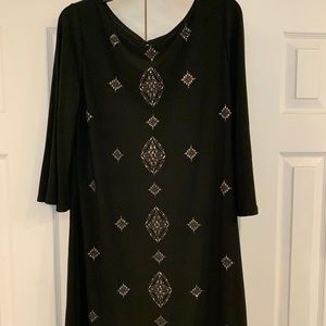 White House Black Market NWT Black Tunic Large